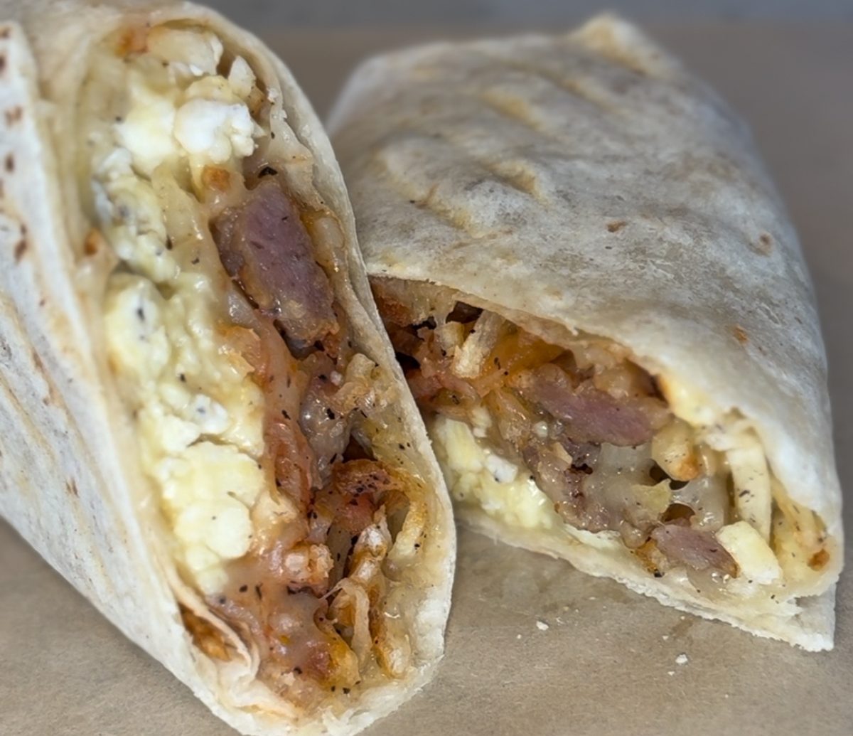 Bacon or Sausage Burrito