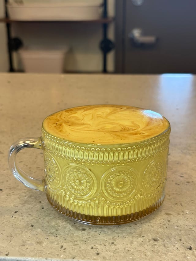 Honey Turmeric Breve.
